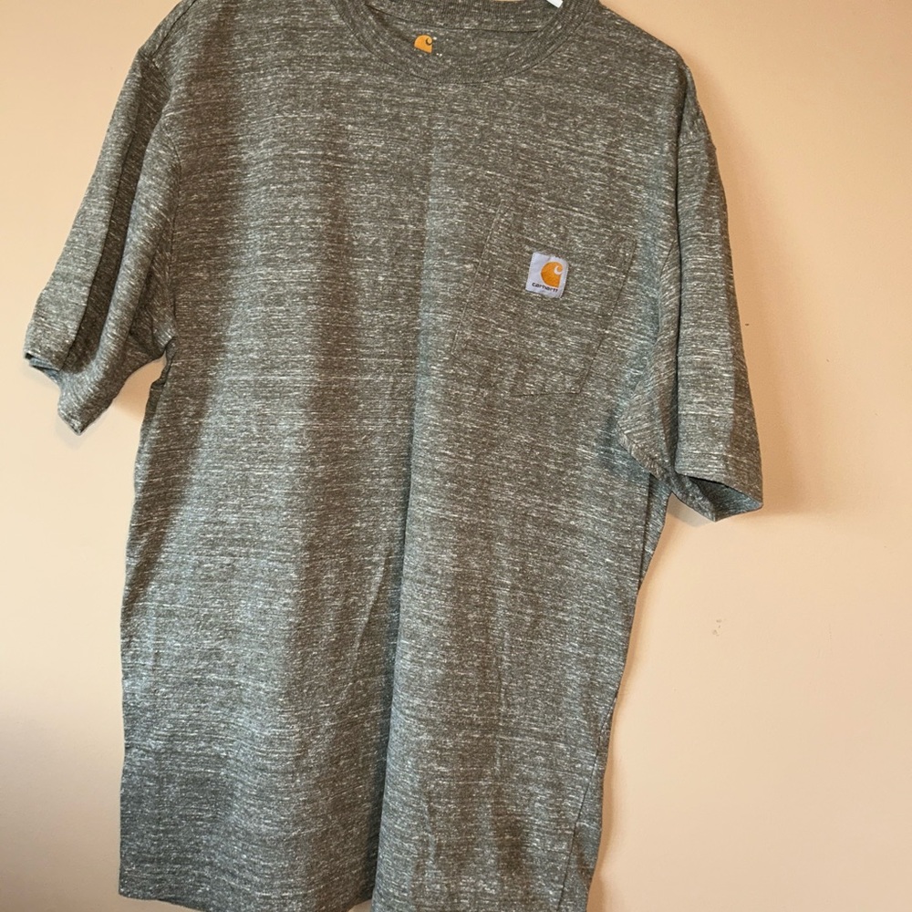 Carhartt Shirt. Size medium. Army green with pattern